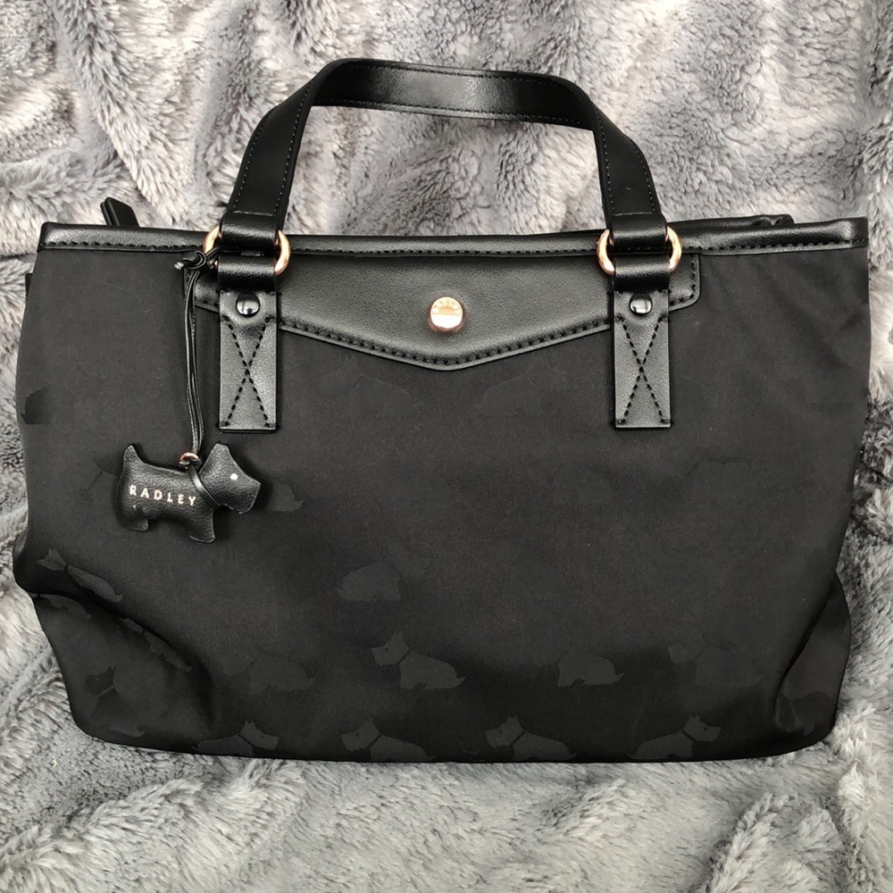 RADLEY LONDON Black Crossbody/Handbag with Scottie Dog Charm
